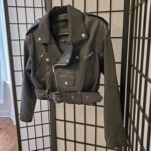 Wilsons Vintage Leather Moto Jacket M